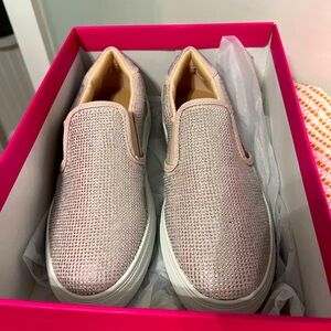 New in box! Shoedazzle Eloise Rhinestone platform slip on sneakers